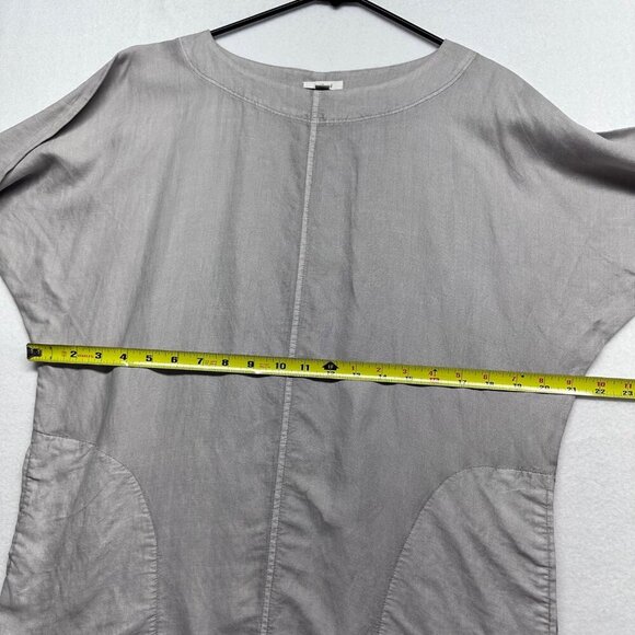 Wilfred Womens Ramie Blend Dolman Sleeve Tunic Top Dress Size XXS Oversized Gray - Picture 10 of 11